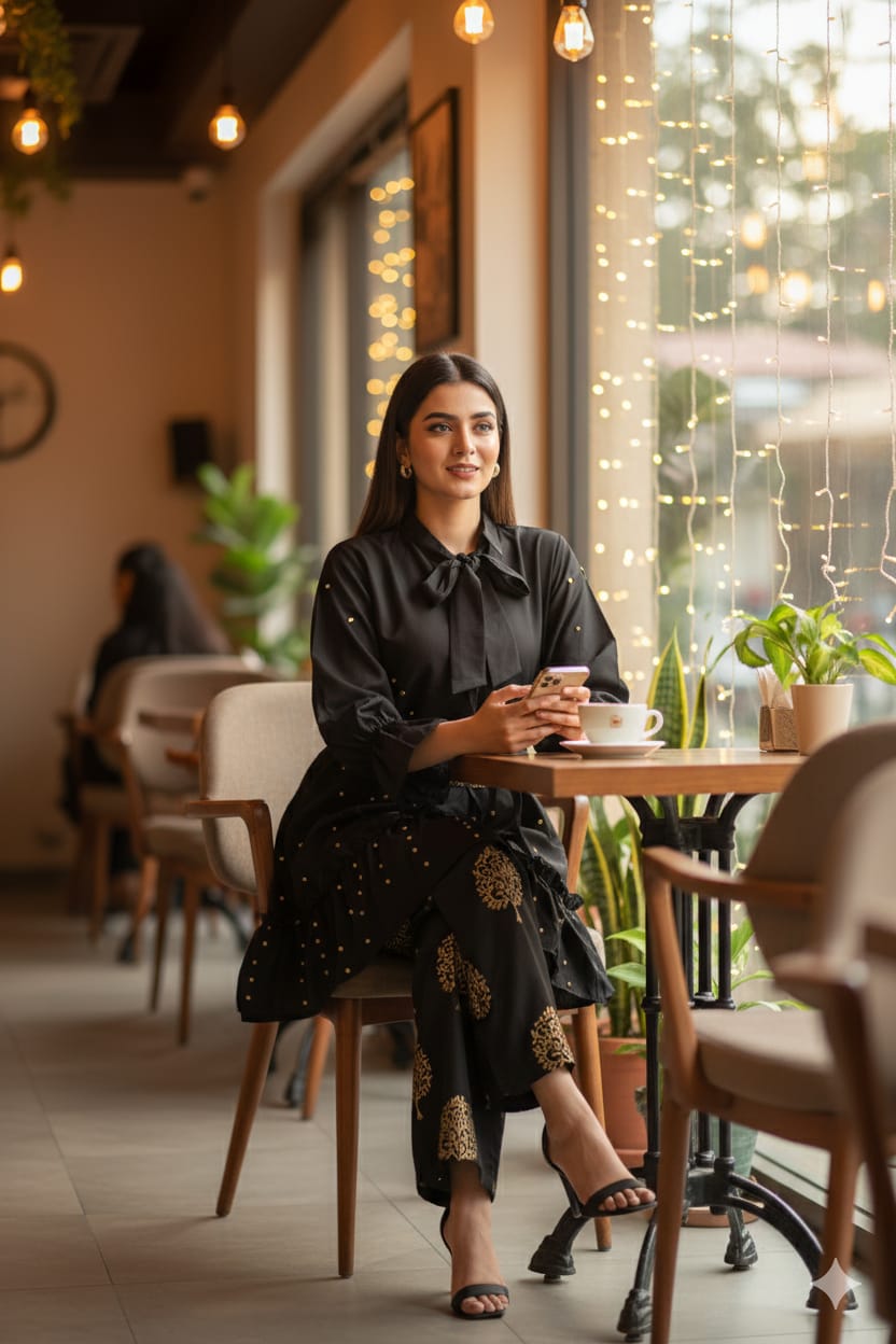 ๐ Moti Charm โ Western Top & Plazo Set ๐