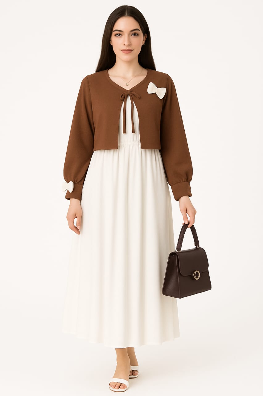 Beautiful Bow coat maxi