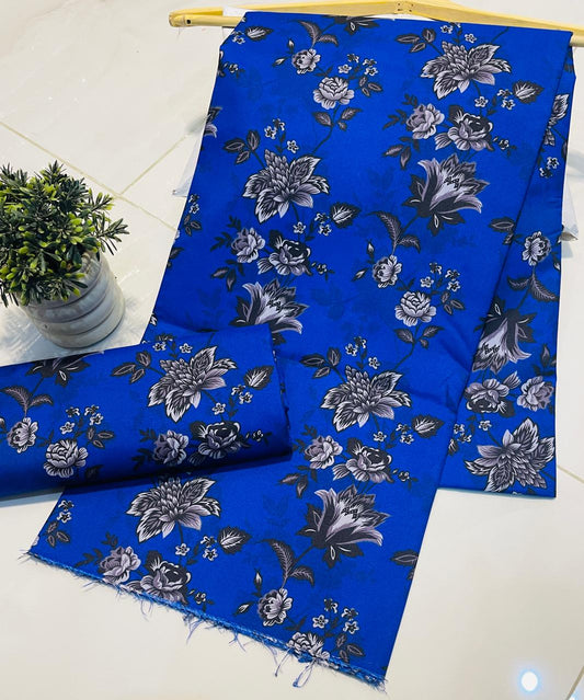 Summer Unstitched Cotton Suit - Digital Premium Fabric - 4.5 meter 2pc