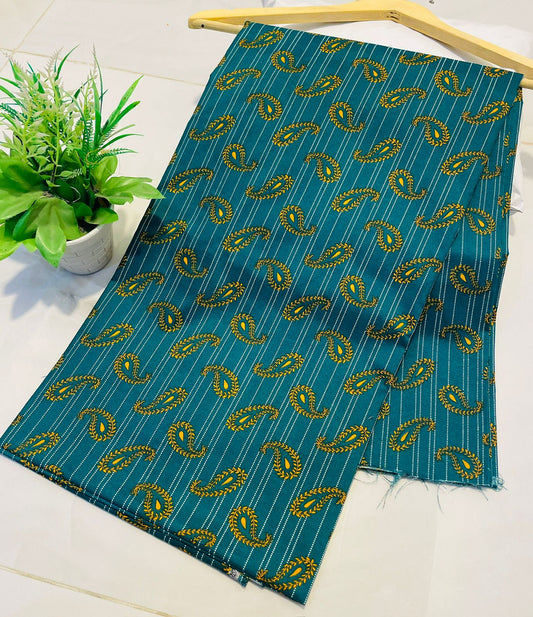 Summer Unstitched Cotton Suit - Digital Premium Fabric - 4.5 meter 2pc
